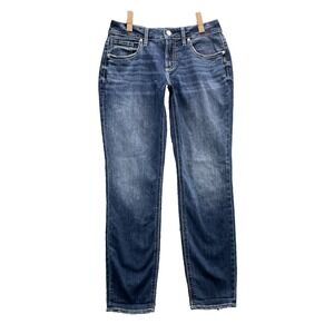 Silver Boyfriend Jeans Women's 30x29* Whisker Classic Slim Preppy Boho Academia